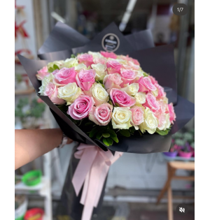 Vip karma lux renkli gül